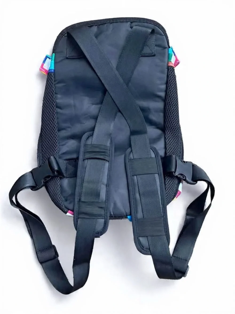 Large Dog Carrier Backpack Pet Carrying Pack Adjustable Straps 8x14 Colorful